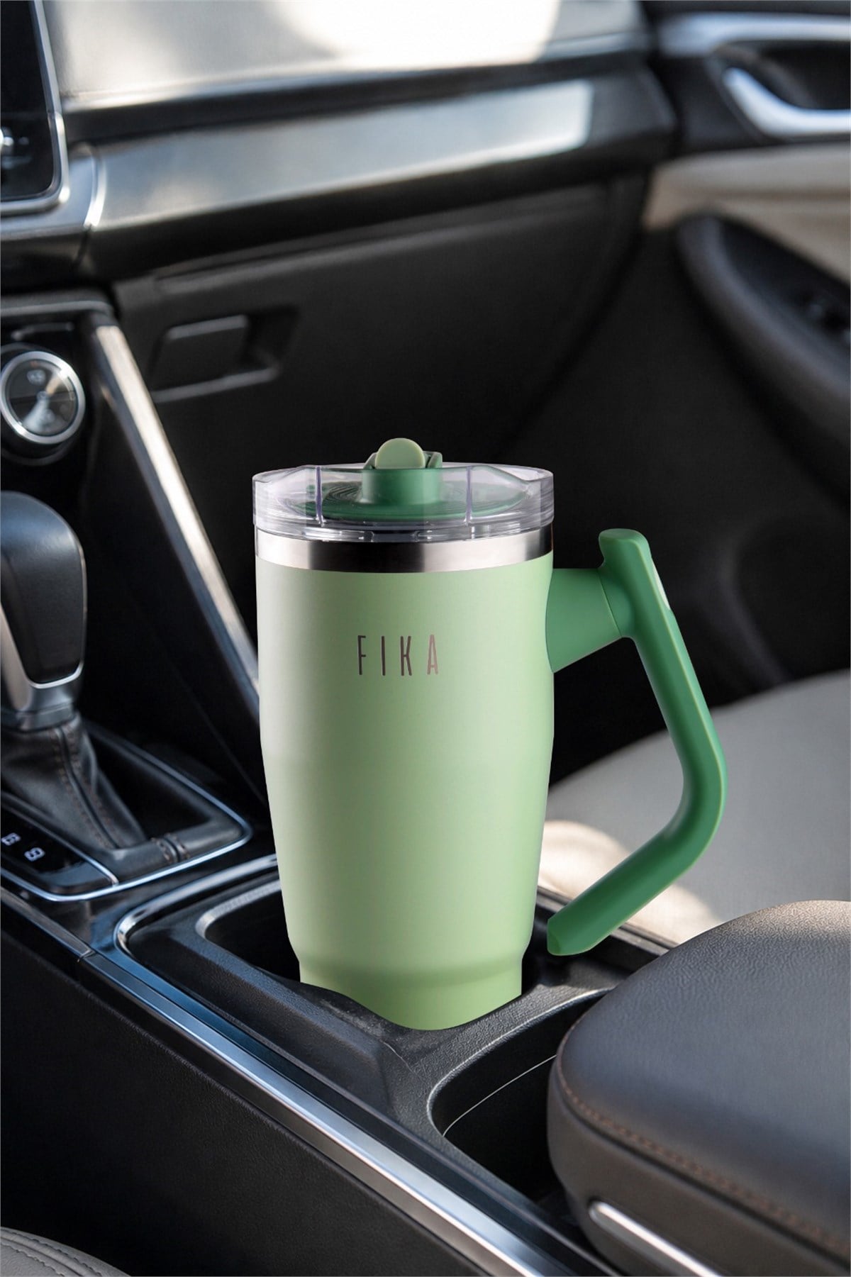 Fika Lumi Döner Kulplu Termos 1200 Ml - Mint Yeşili
