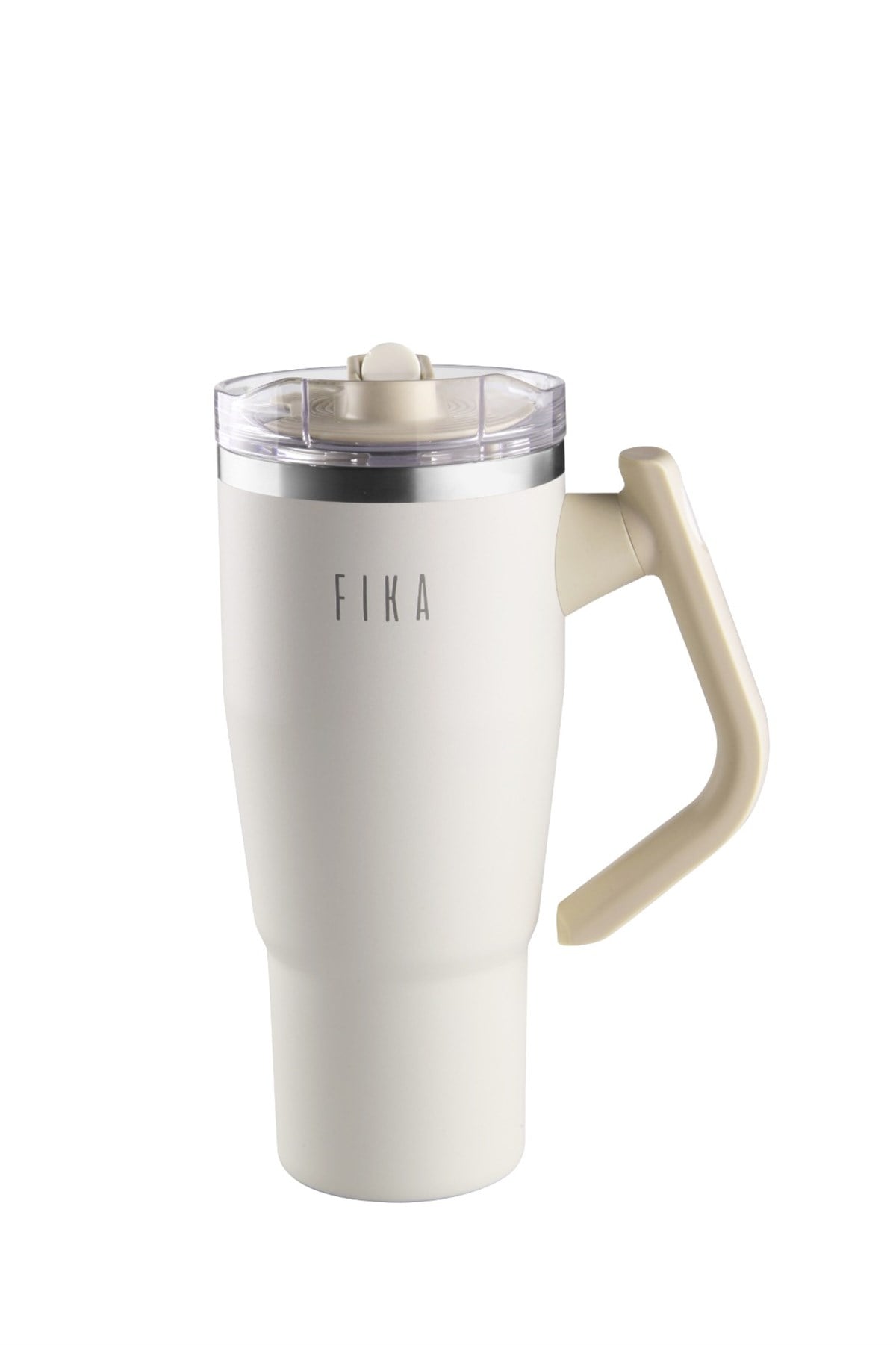 Fika Lumi Döner Kulplu Termos 950 Ml - Bej