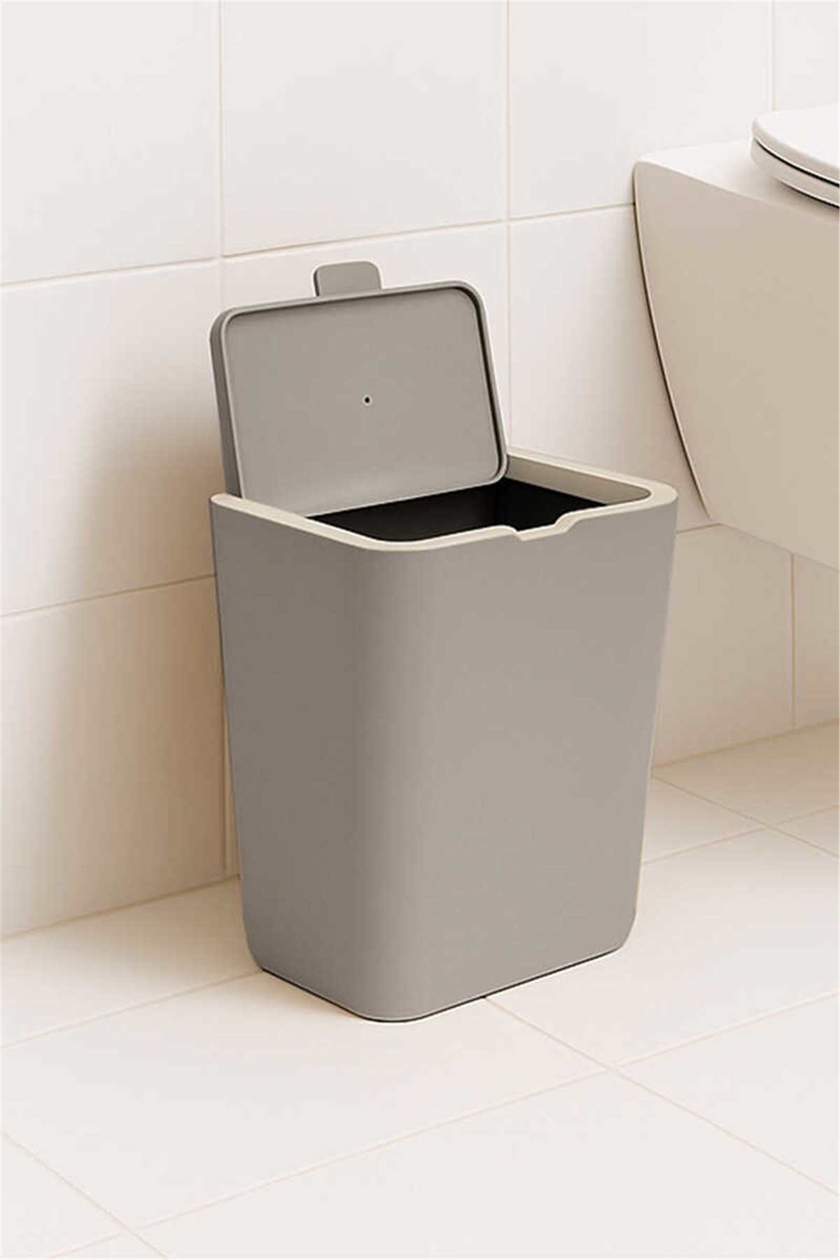 Flip 6 LT Banyo Mutfak Tezgah Üstü Çöp kovası - Kum Beji