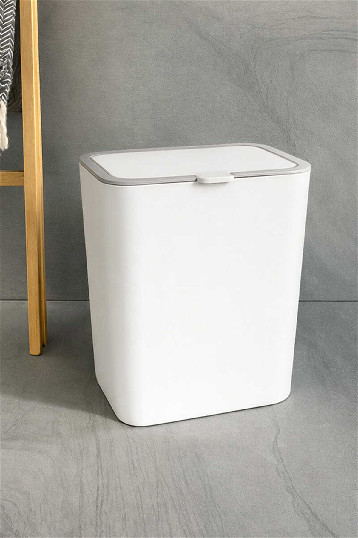 Flip 6 LT Banyo Mutfak Tezgah Üstü Çöp kovası - Beyaz