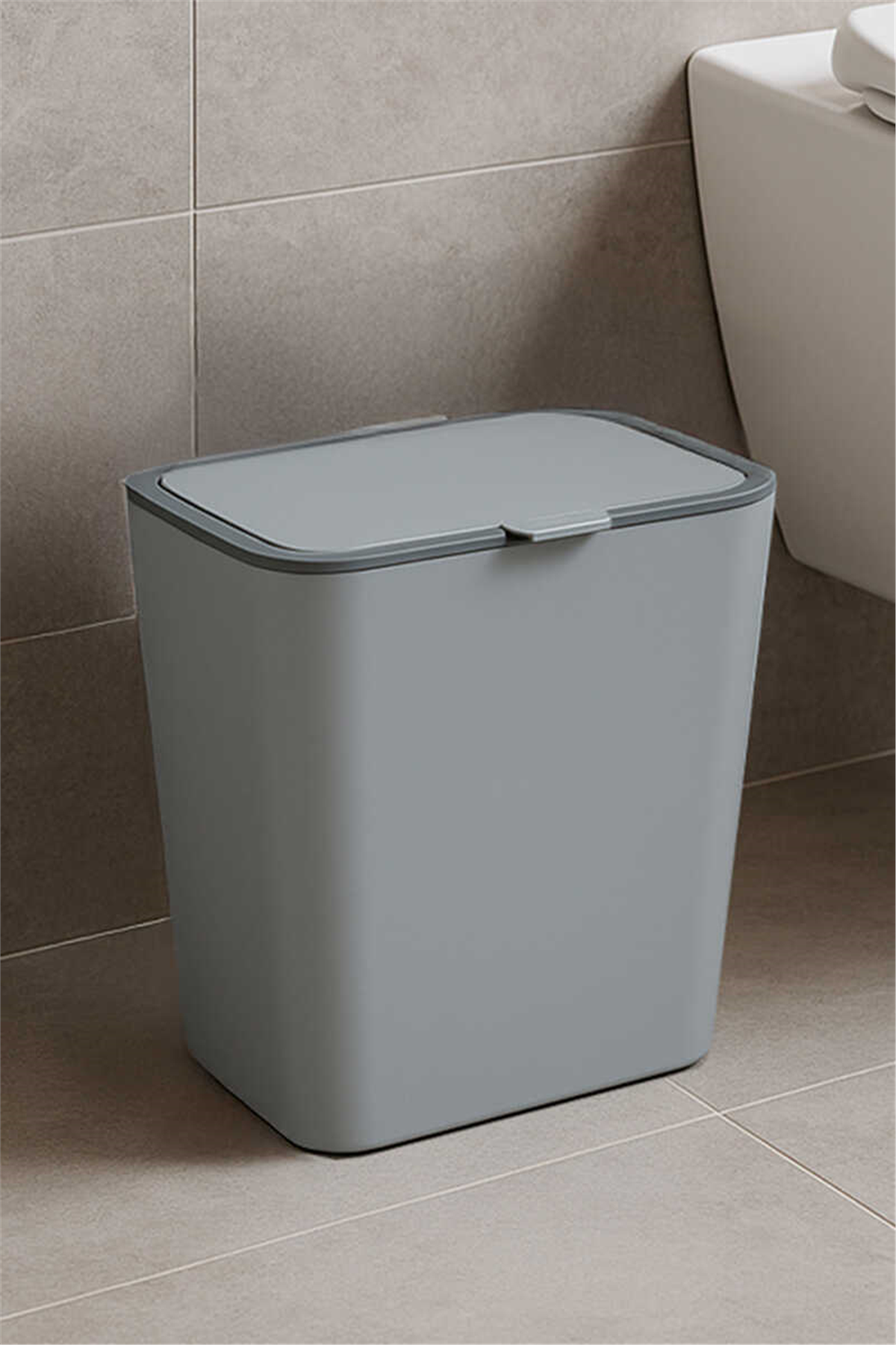 Flip 6 LT Banyo Mutfak Tezgah Üstü Çöp kovası - Gri