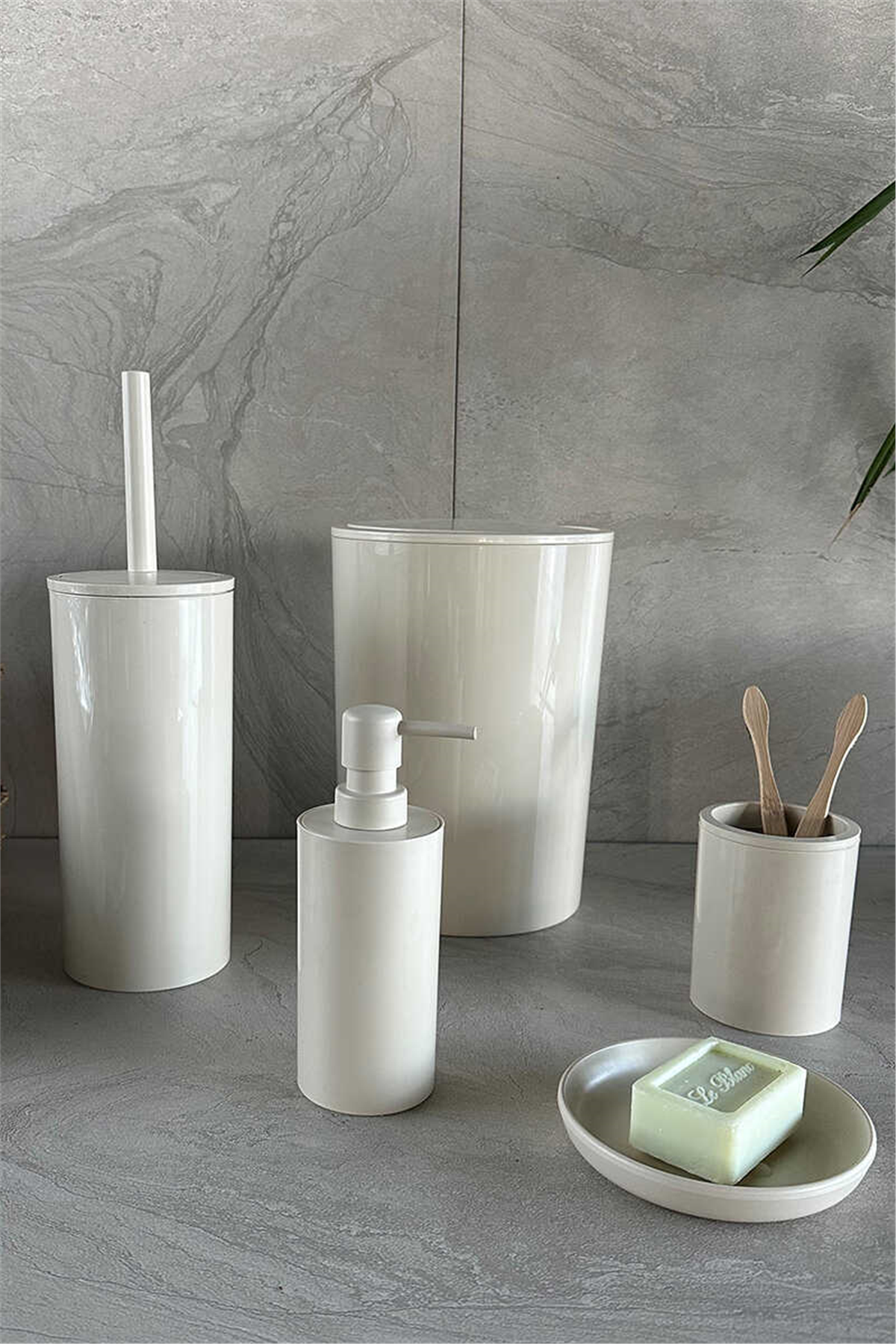 Flores 5li Banyo Seti - Bej