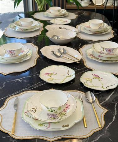 Happily 24 Parça 6 Kişilik Porselen Yemek Takımı