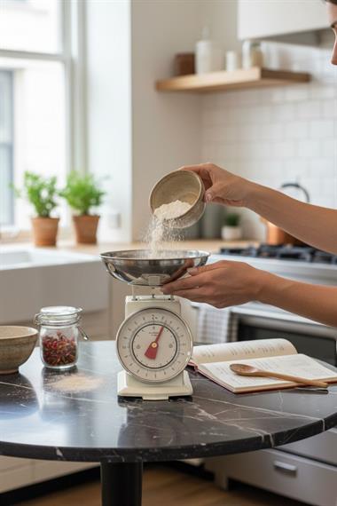 Hassas Mutfak Terazisi Beyaz Gümüş