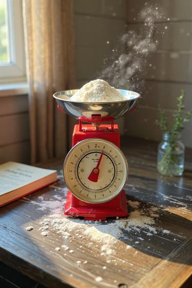 Hassas Mutfak Terazisi Kırmızı Gümüş