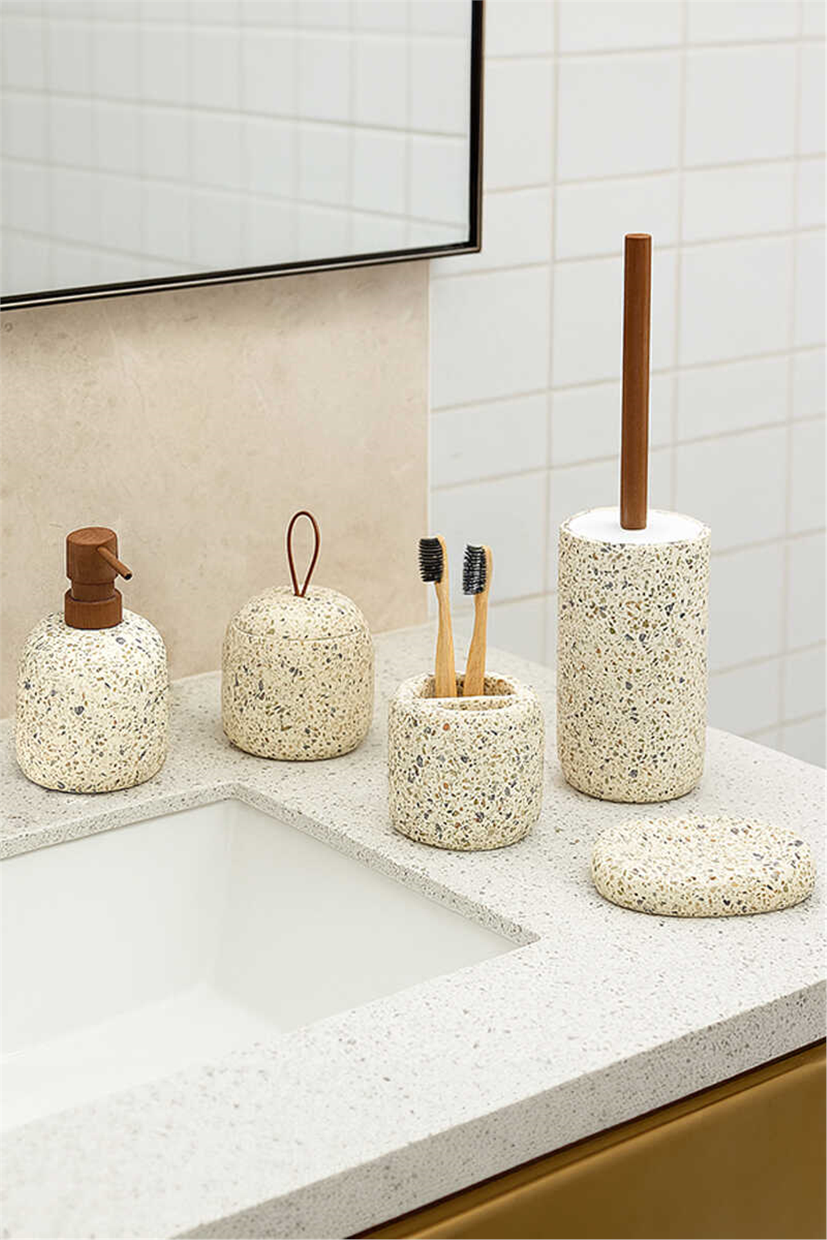 Kerry 5li Banyo Seti - Bej