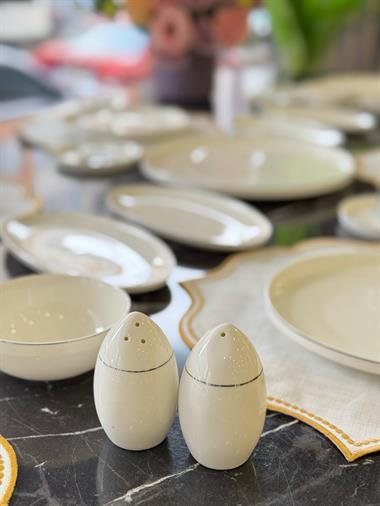 Lorelei 29 Parça Porselen Kahvaltı Takımı Silver