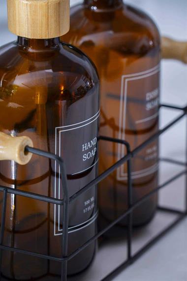 Louvre Metal Standlı 2li Sıvı Sabunluk - 500 ml
