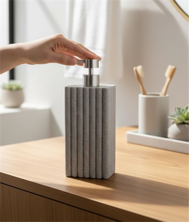 Lüx Laduree Polyresin Gray Sıvı Sabunluk 