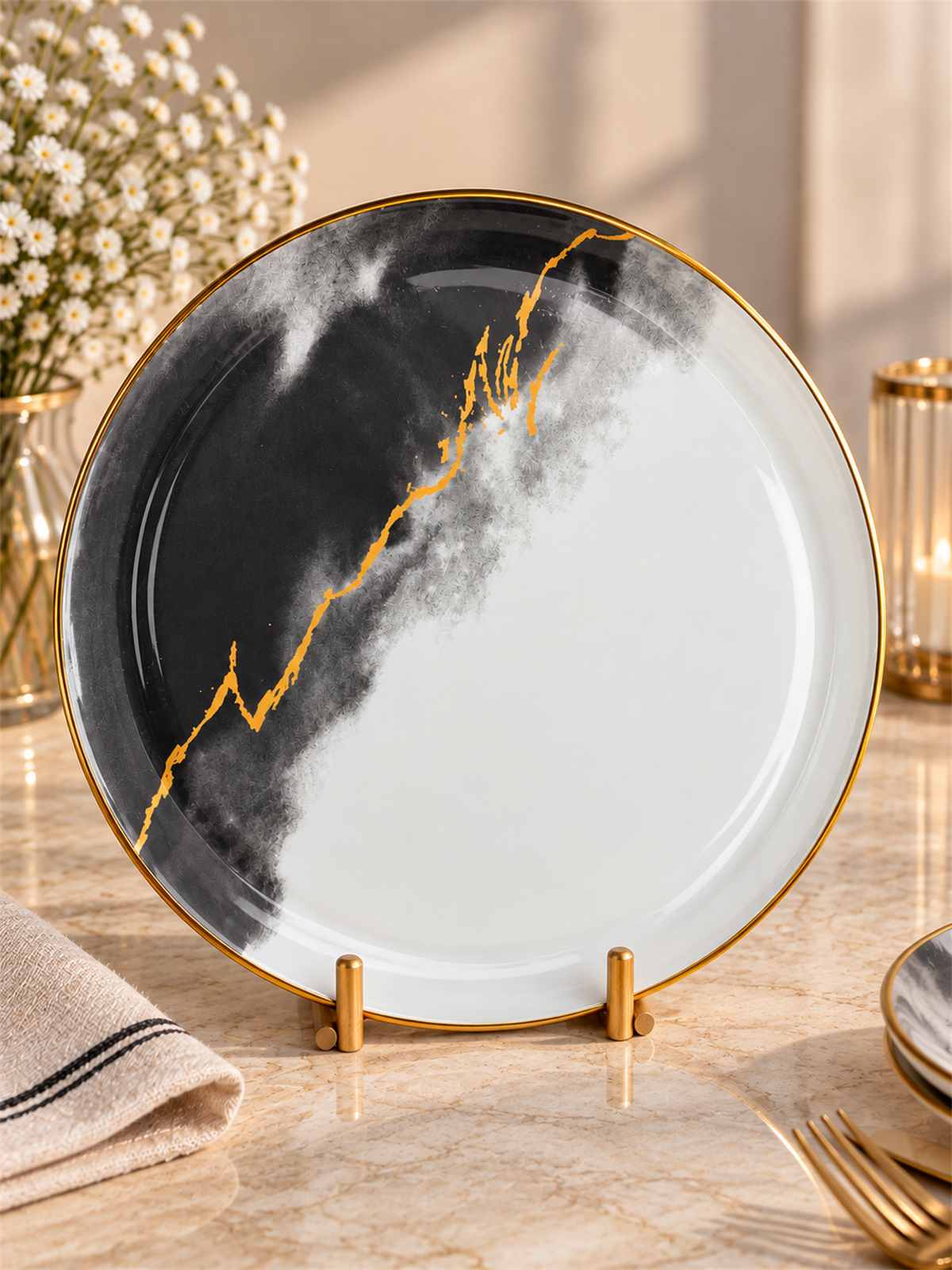 Marvella Porselen Servis Tabağı 26 cm