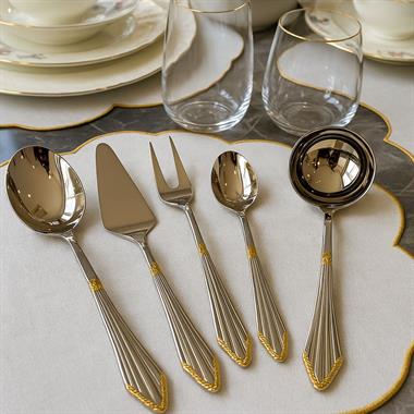 Mikasa Moor M104g 90 Parça Çatal Bıçak Takımı Altın