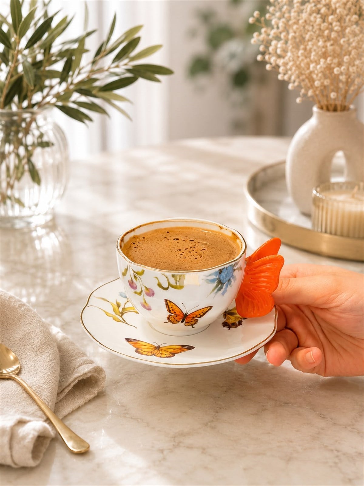 Mikasa Moor Mariposa 6lı Kahve Fincanı Seti 120cc
