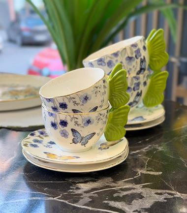 Mikasa Moor Mariposa Green 6lı Kahve Fincanı Seti 120cc