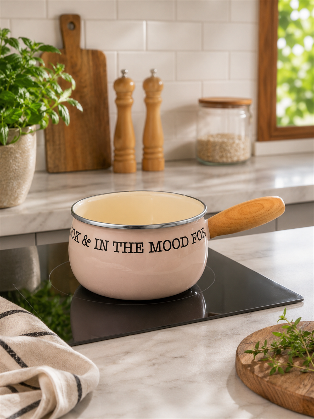 Mood Serisi Emaye Sosluk 16cm Toprak 