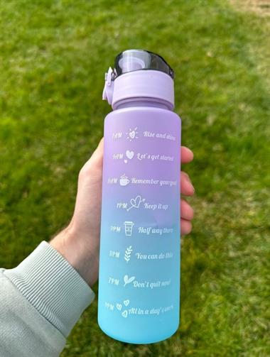 Motivasyonel 2li Su Matarası Su Şişesi Suluk 2 Lt 900ml Yavrulu Su Şişesi Sticker