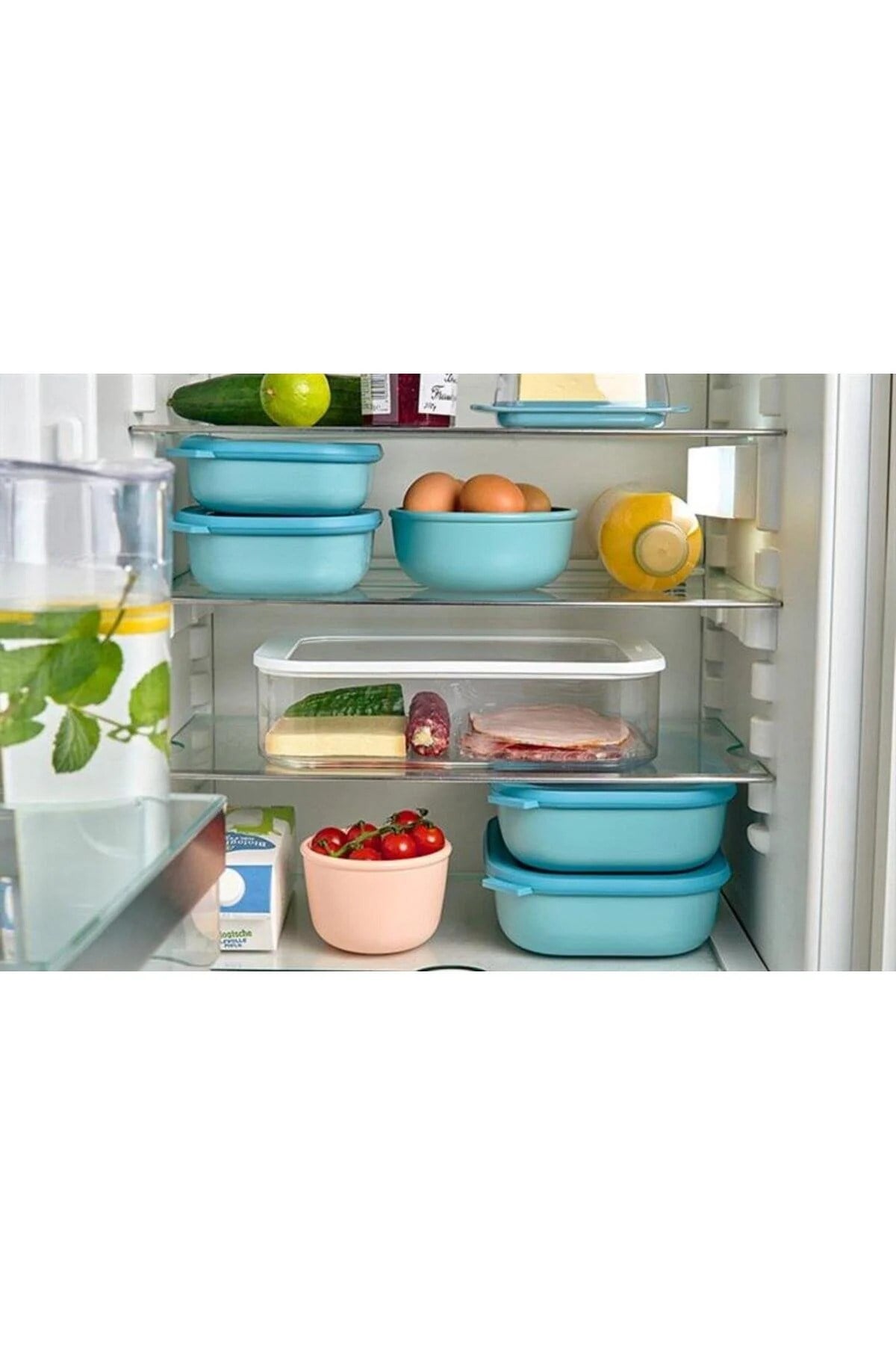 Multi Bowl Cirqula Rectangular Saklama Kabı 1500ml – Kırmızı