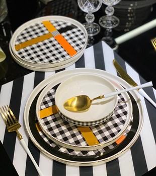 Onedekor Sufii Modern 24 Parça Bone Yemek Takımı Luke