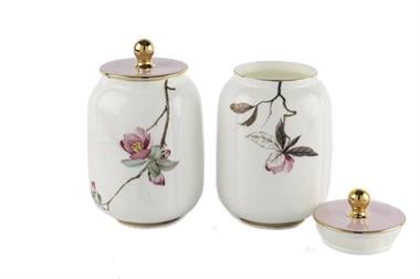 Peachy 2li Kapaklı Kavanoz 10x16cm