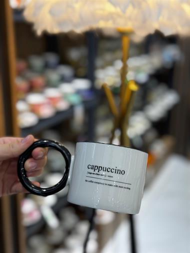 Porselen Cappuccino Kupa 300ml