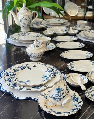 Rosa 6 Kişilik 48 Parça Porselen Kahvaltı Takımı 
