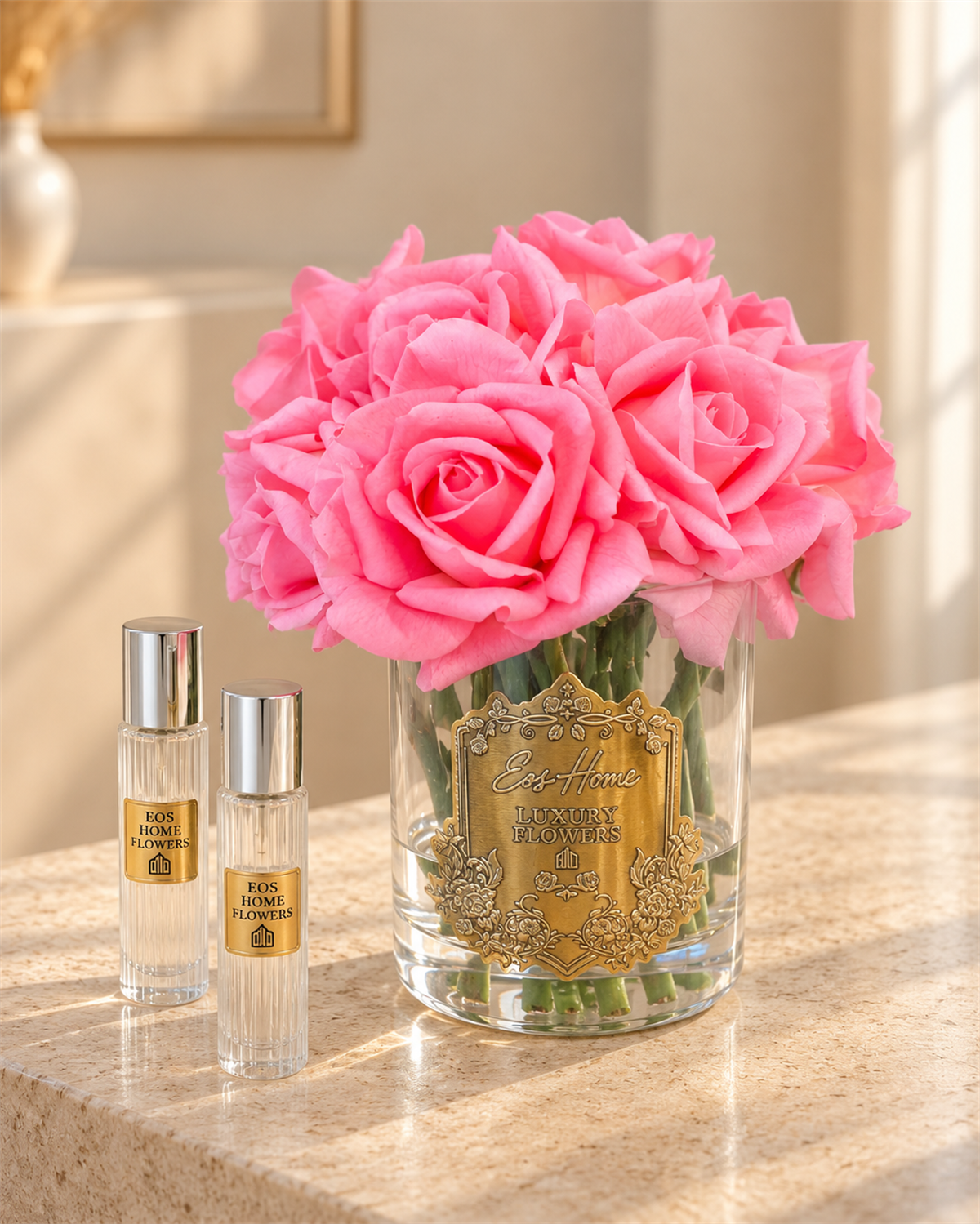 Rosemira On Güllü Parfümlü Dekoratif Çiçek - Pembe