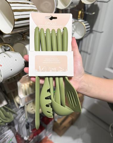 Vanni Yeşil 6 Parça Silikon Servis Seti 