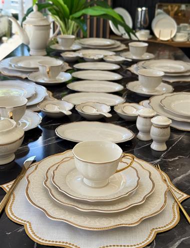 Zena 6 Kişilik 48 Parça Porselen Kahvaltı Takımı 