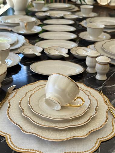 Zena 6 Kişilik 48 Parça Porselen Kahvaltı Takımı 