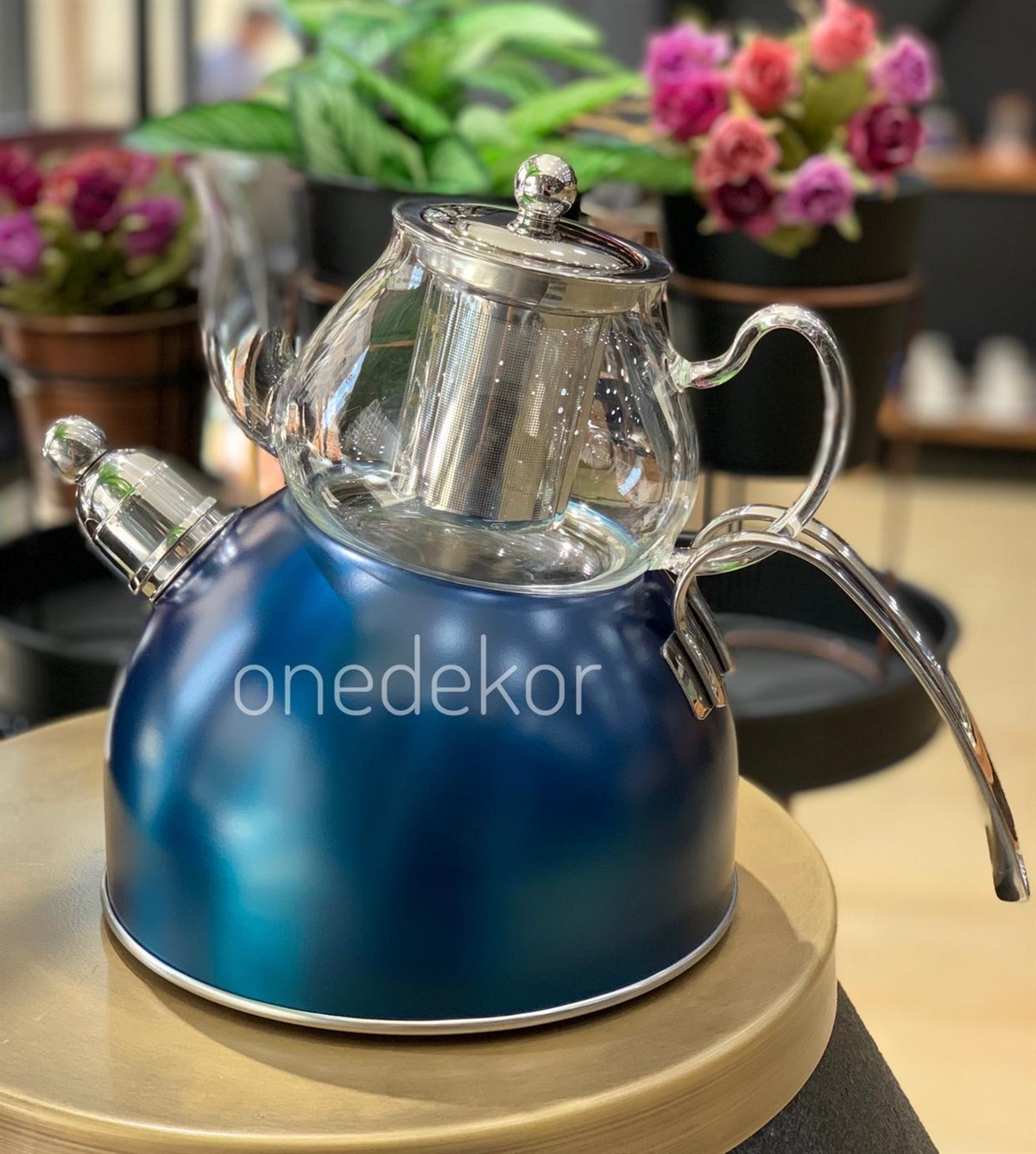 Düdüklü Çelik Çaydanlık Renkli | Onedekor.com