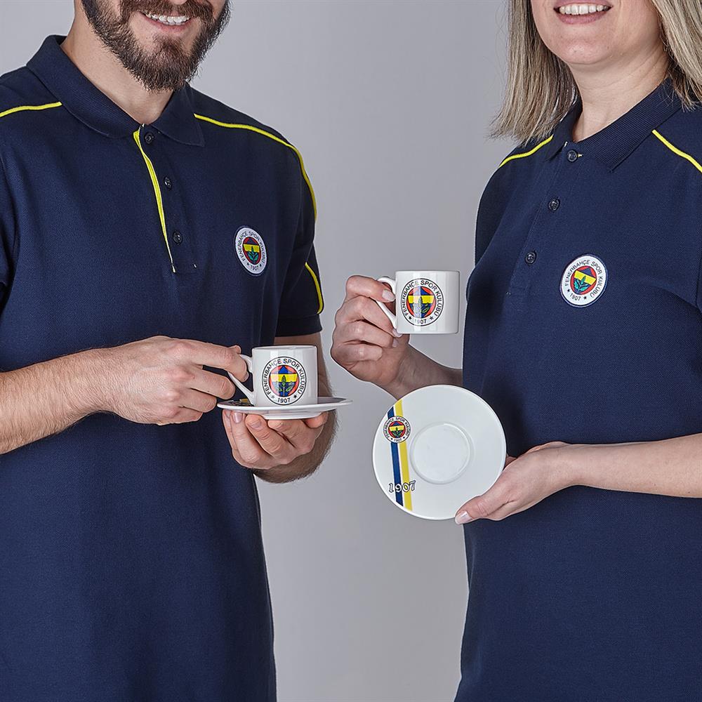 Fenerbahçe Çizgili Lisanslı 2'li Kahve Fincan Takımı