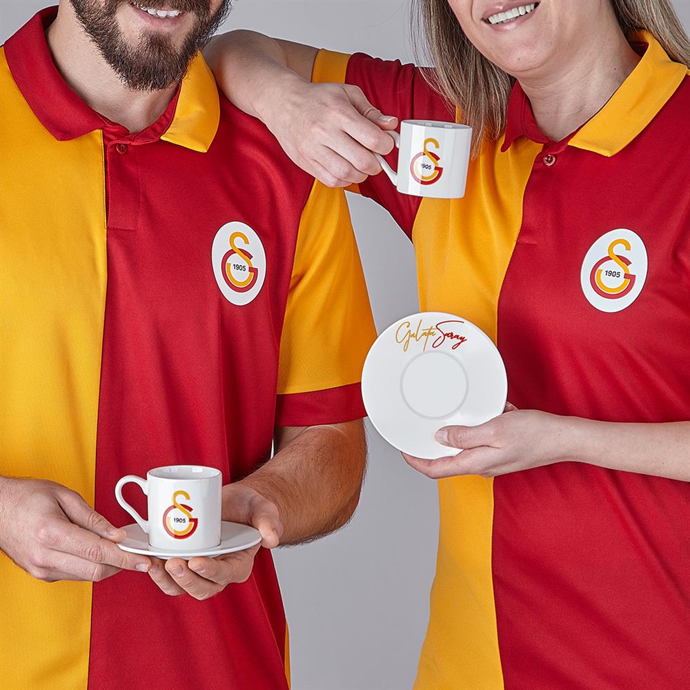 Galatasaray El Yazılı Lisanslı 2'li Kahve Fincan Takımı