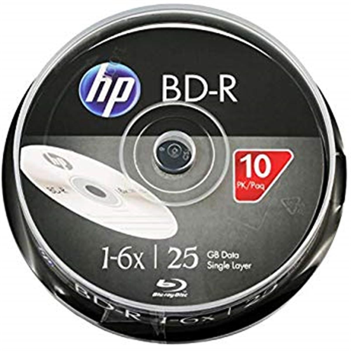 HP 25GB Blu-ray, 6x, 10'lu Paket