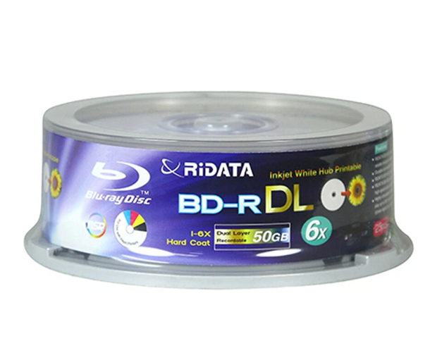 Ridata Blu-ray (BD-R), 6X, 50GB, 15'li Paket