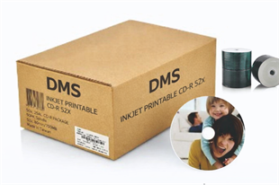 DMS Printable (İnkjet) CD-R, 52X, 700MB, 600 Adet / Koli