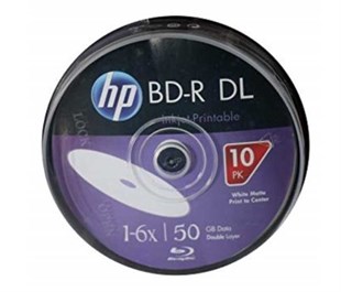 HP 50GB Blu-ray, 6x, 10'lu Paket