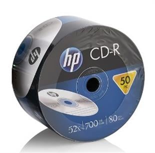 HP CD-R, 52X, 700MB, 50'li Paket 