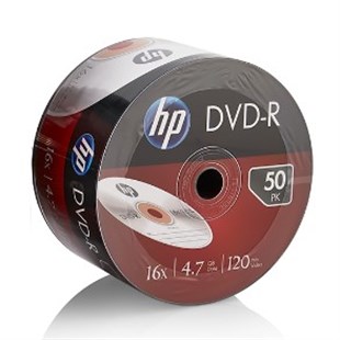 HP DVD-R, 16X, 4.7GB, 50'li Paket