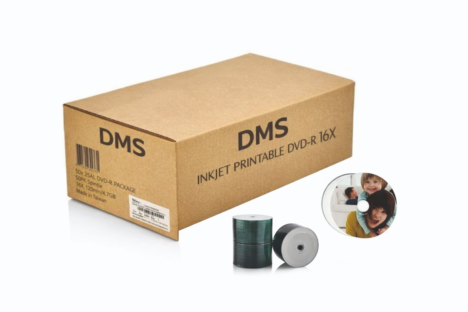 Boş DVD, printable DVD, DVD zarfları ve DVD kutuları