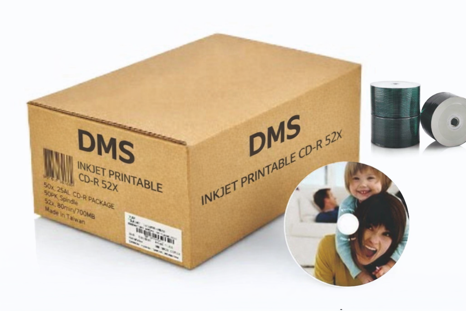 Boş CD, printable CD, CD zarfları ve CD kutuları