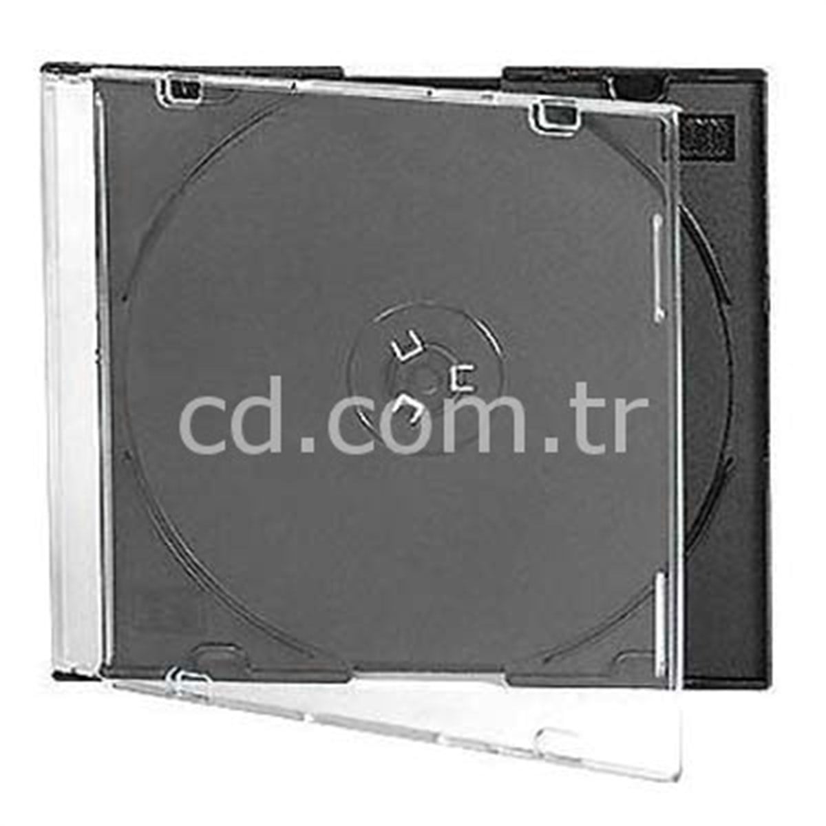 DMS, Tekli, Siyah İnce CD Kutusu, 200 Adet