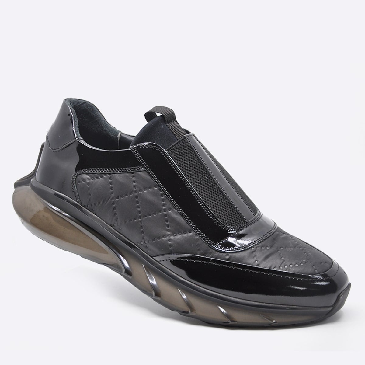 Fosco Hakiki Deri Sneaker Erkek Ayakkabı Siyah 9872 100