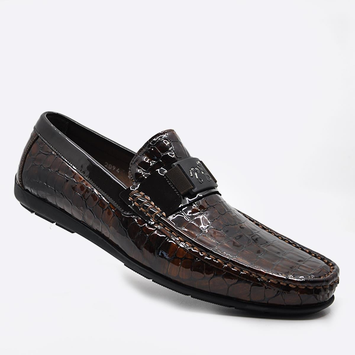 Fosco Kahve Hakiki Deri Erkek Loafer - Rok Ayakkabı 2094 586 851