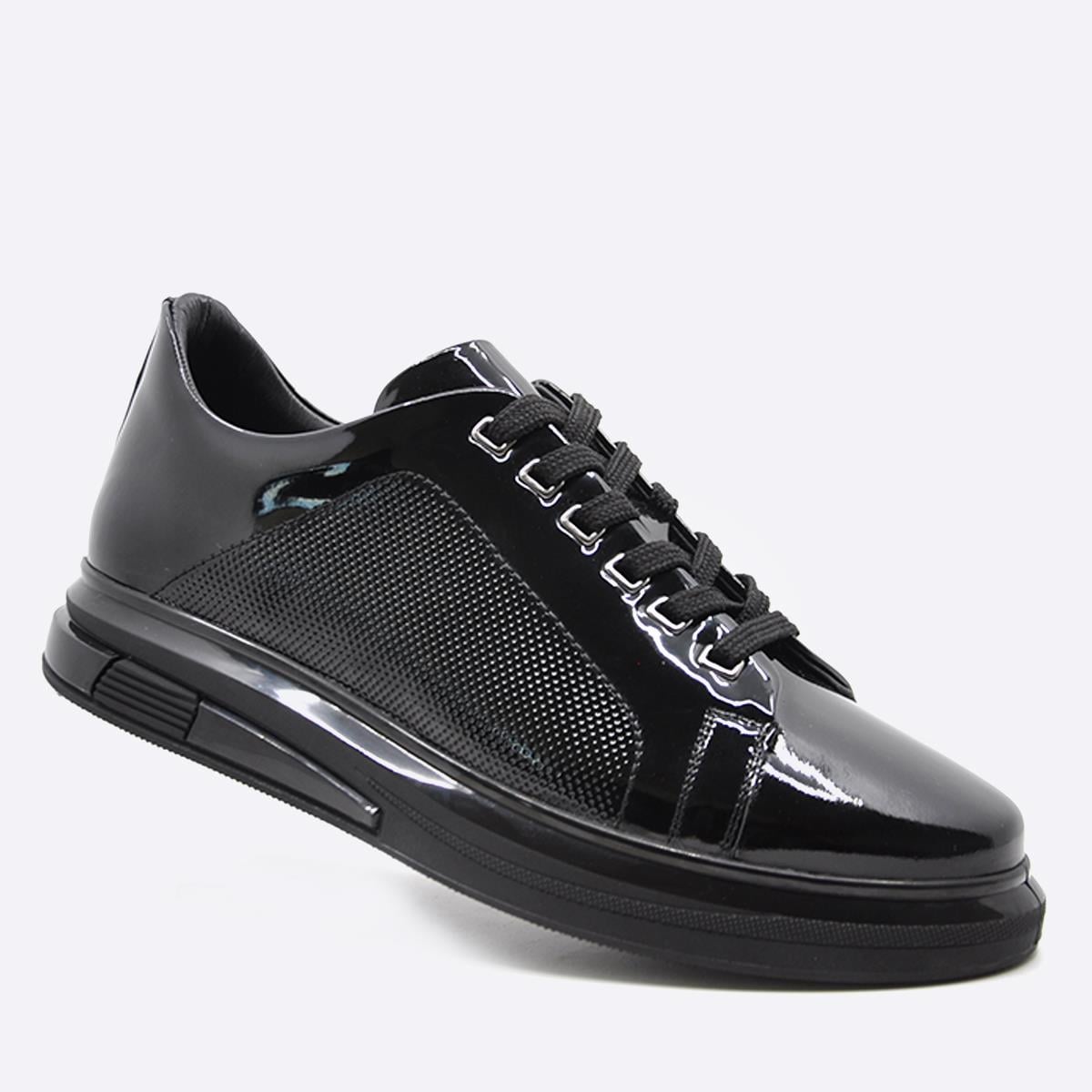 Fosco Rugan Sneaker Erkek Ayakkabı Siyah 9963