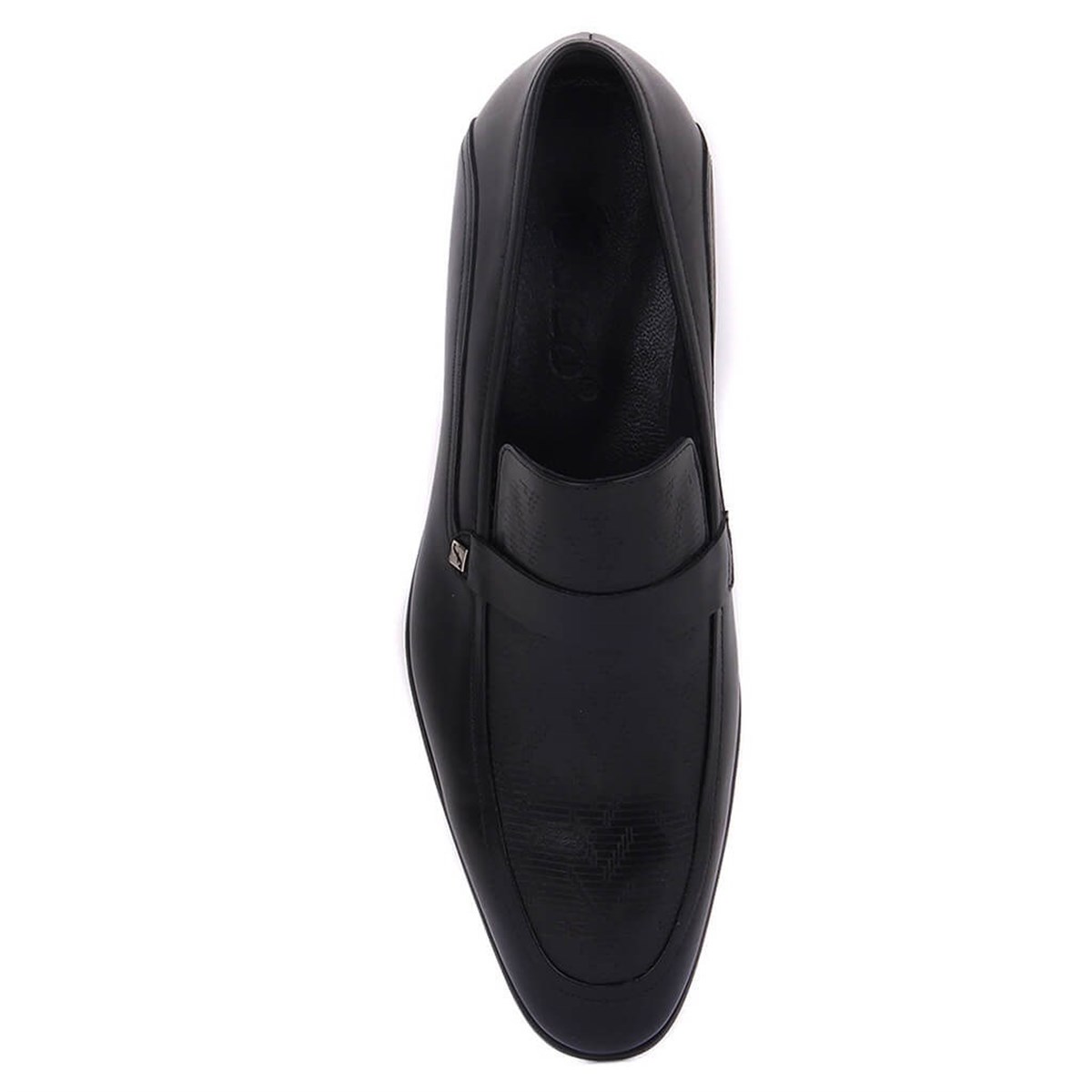 Bağcıksız Siyah Deri Erkek Klasik Ayakkabı 9545 114 - Fosco