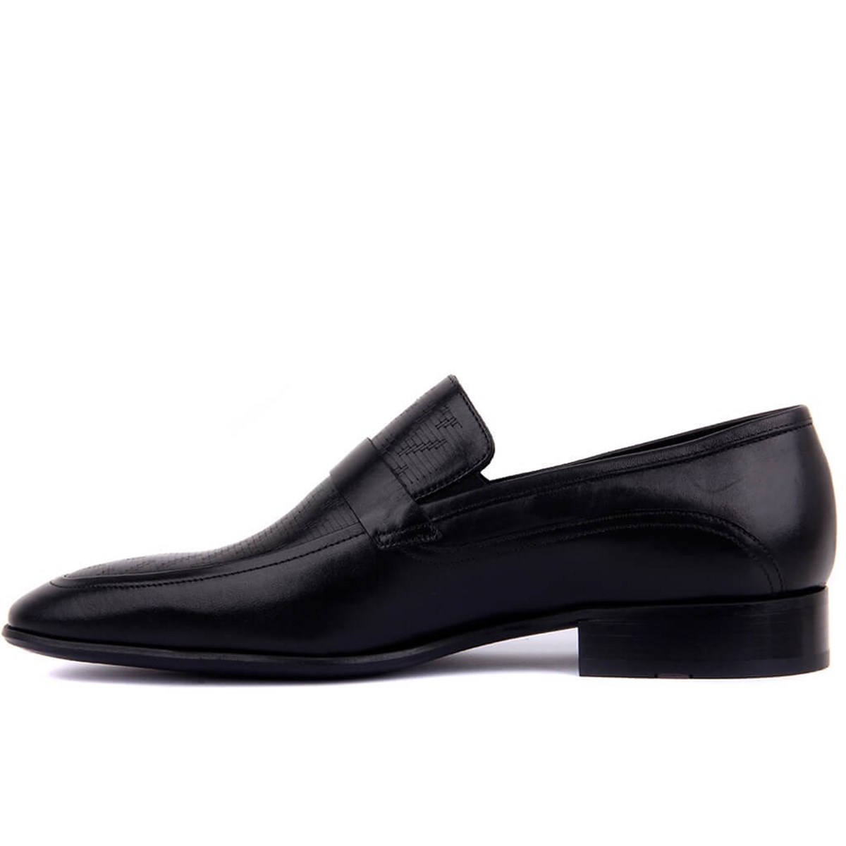 Bağcıksız Siyah Deri Erkek Klasik Ayakkabı 9545 114