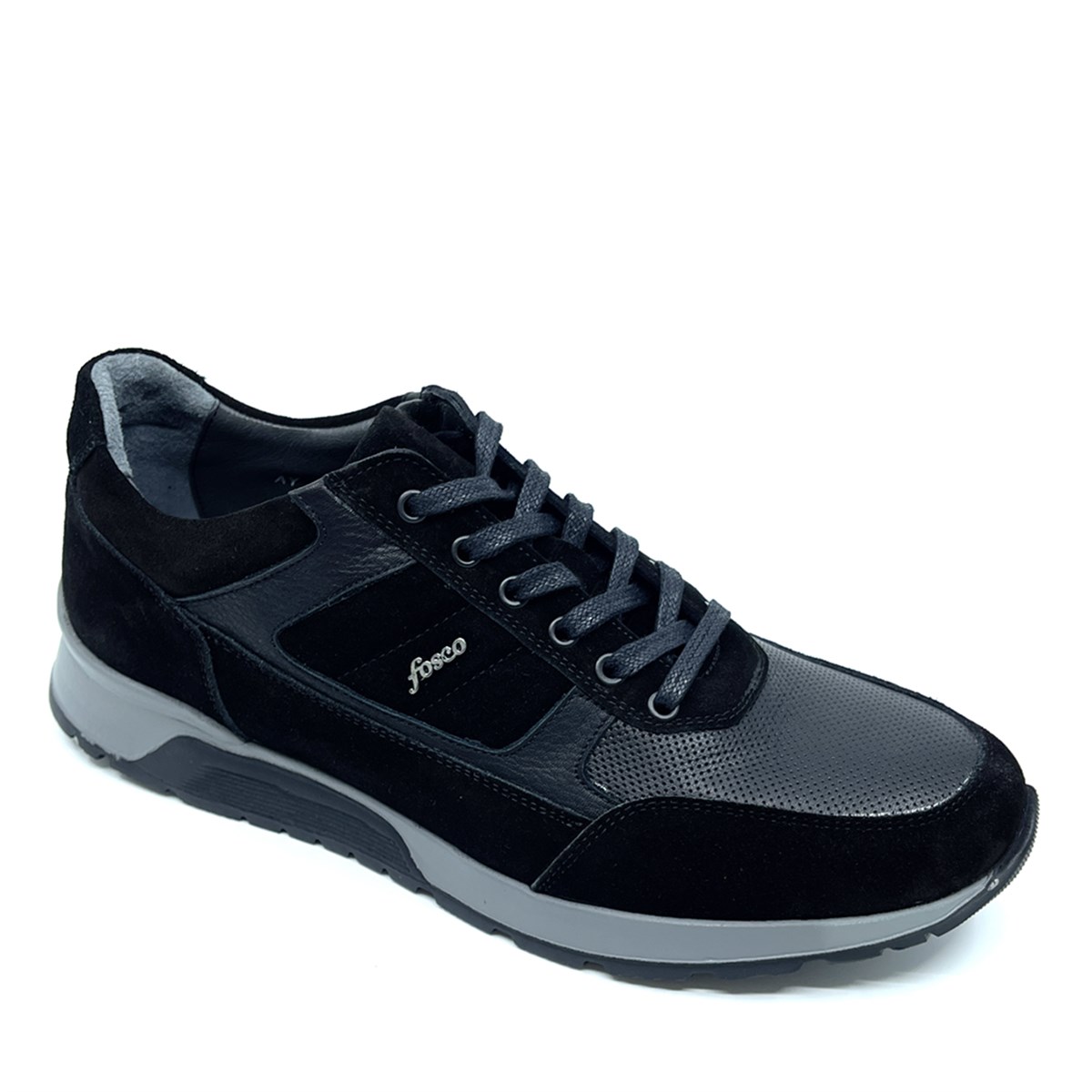 Fosco Hakiki Deri Siyah Sneaker Erkek Ayakkabı 2720 911 306