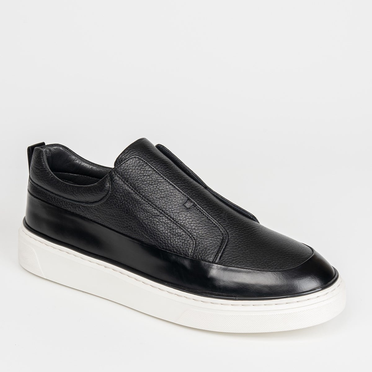 Fosco Hakiki Deri Sneaker Erkek Ayakkabı Siyah 3288 300 903