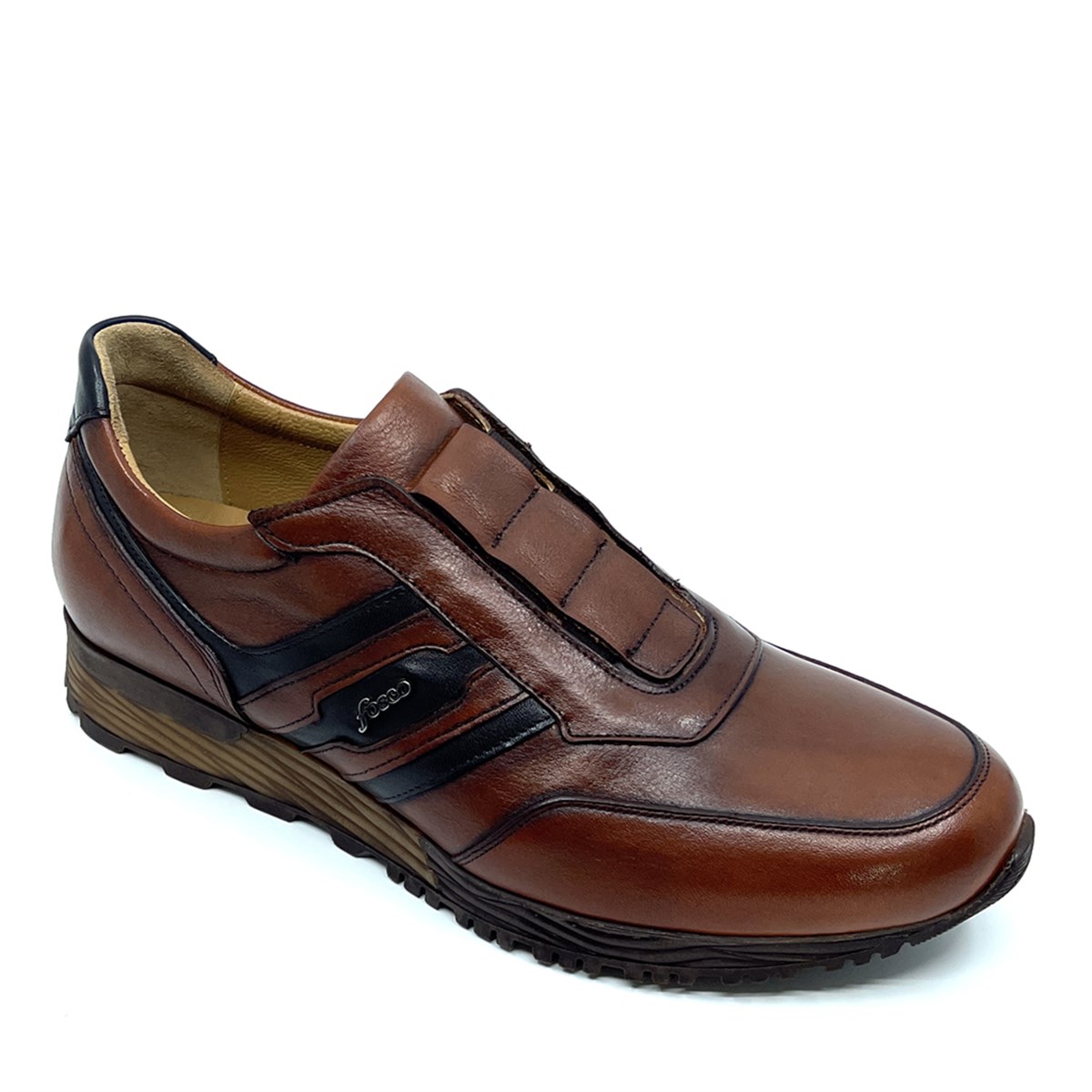 Fosco Hakiki Deri Taba Sneaker Erkek Ayakkabı 2544 686 305