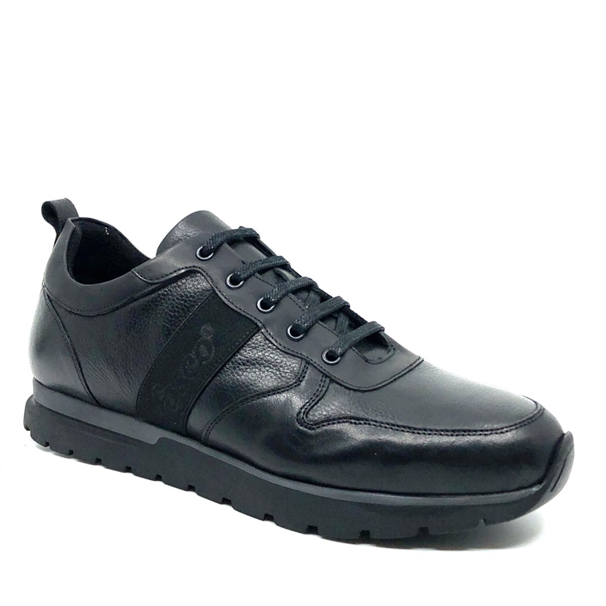 Fosco Siyah Hakiki Deri Sneaker Ayakkabı 1555 306 903 607