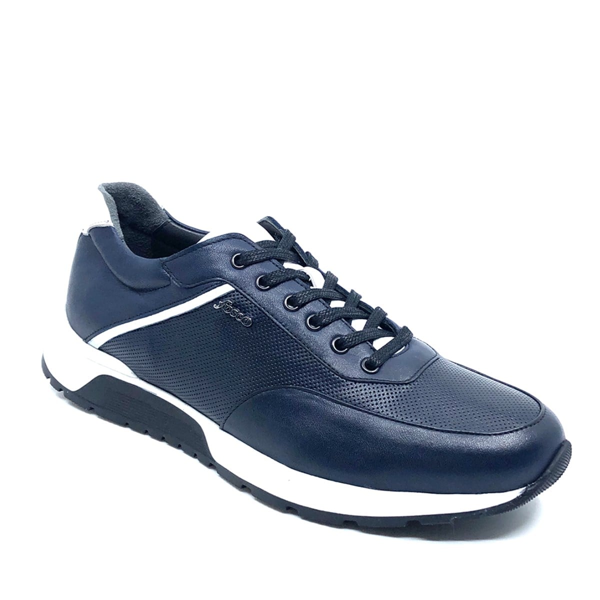 Fosco Sneakers Lacivert Hakiki Deri Erkek Ayakkabı 2514 305 922